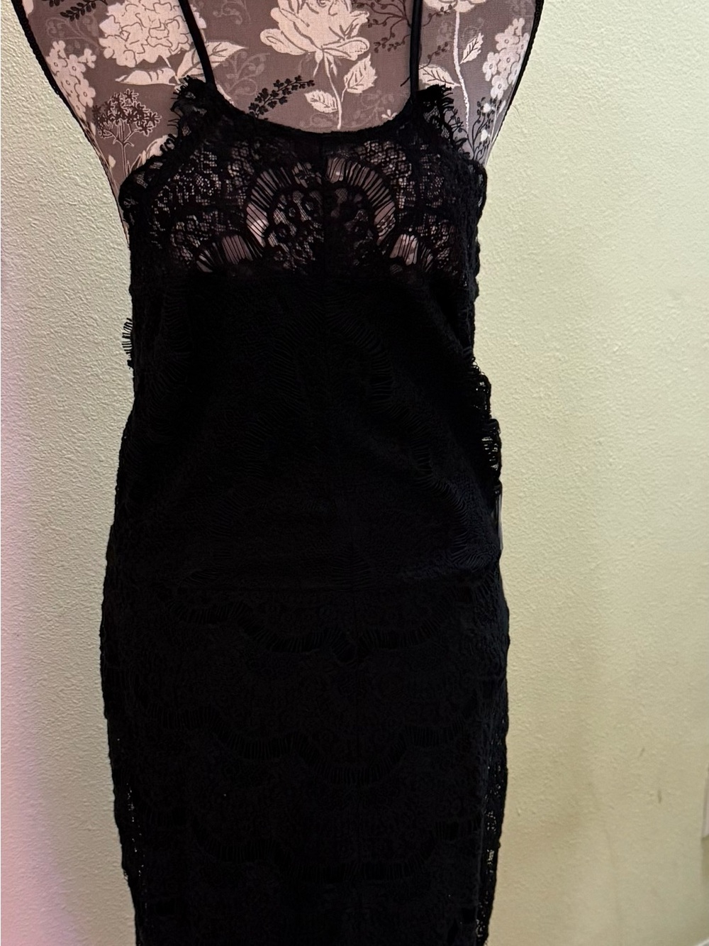 Free People Black Lace Slip Dress - Elegant Women's Cocktail Dress
